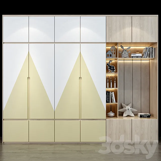 Furniture for a children 0332 3D Model