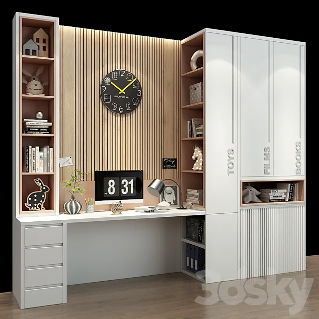 Furniture for a children 0343 3D Model