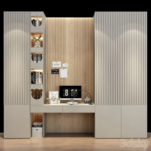 Furniture for a children 0353 3D Model