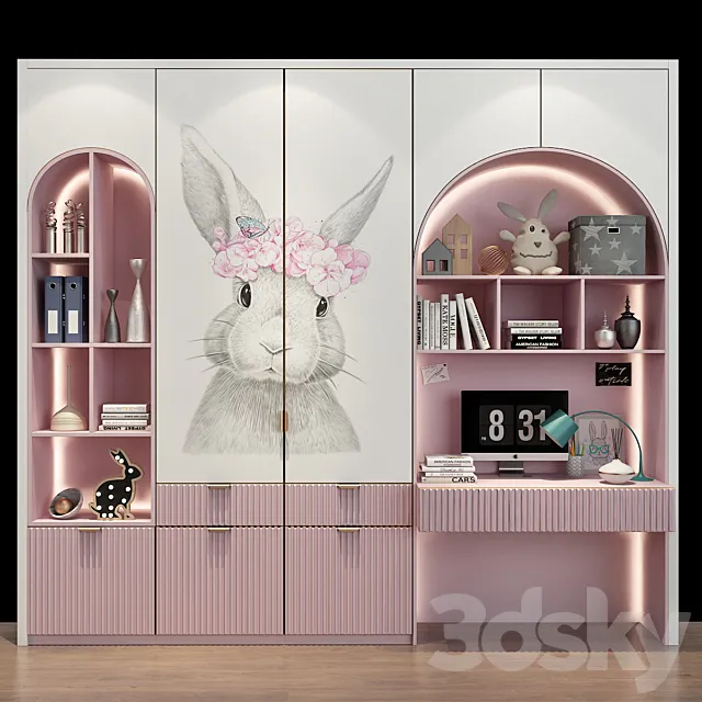 Furniture for a children 0360 3D Model