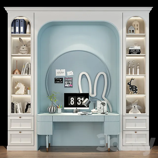 Furniture for a children 0383 3D Model