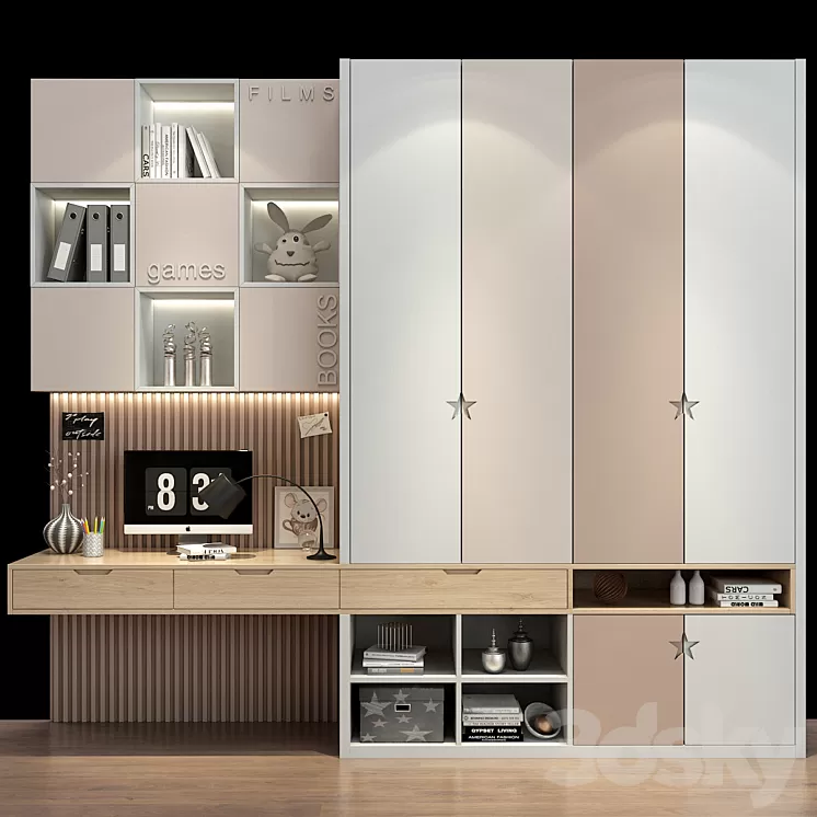 Furniture for a children 0415 3D Model Free