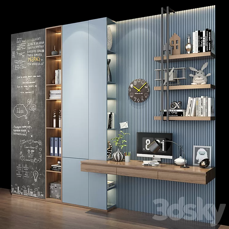 Furniture for a children 0443 3D Model Free