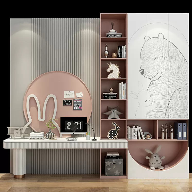 Furniture for a children 0447 3D Model Free