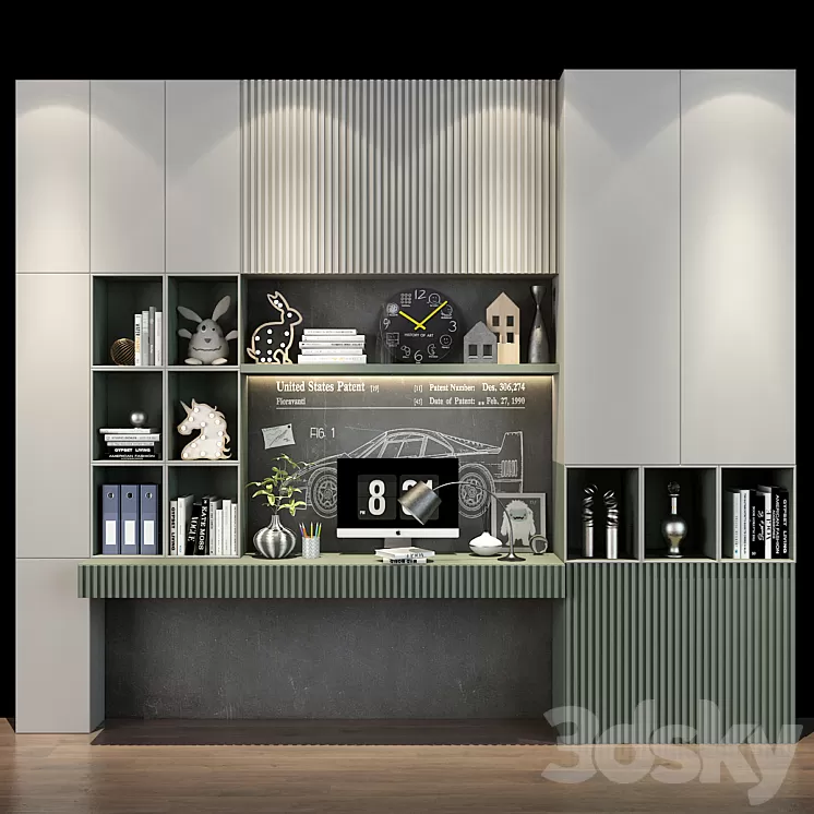 Furniture for a children 0453 3D Model Free