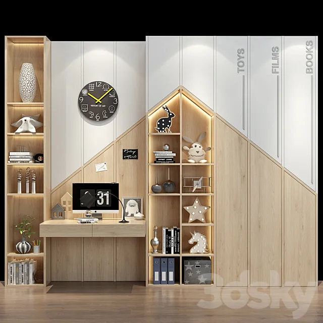 Furniture for a children 0460 3D Model