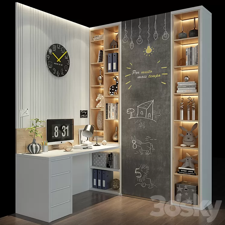 Furniture for a children 0486 3D Model