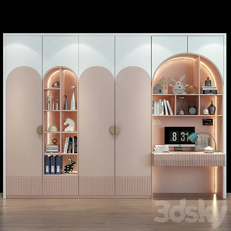 Furniture for a children 0505 3D Model Free