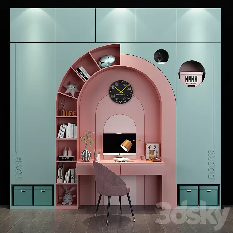 Furniture for a children 053 3D Model