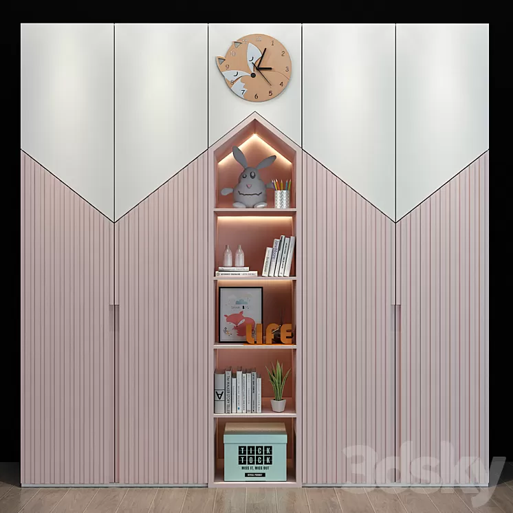 Furniture for a children 060 3D Model