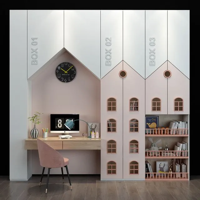 Furniture for a children 078 3D Model