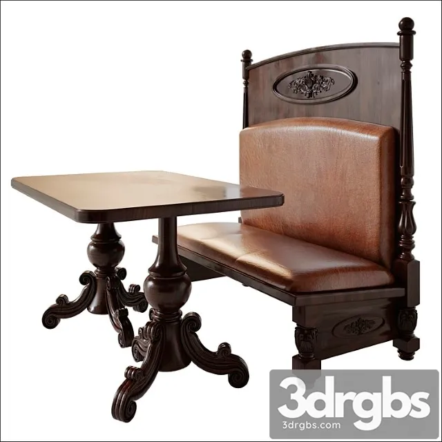 Furniture for a restaurant with thread elements Free Download