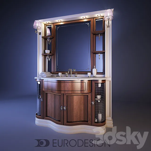 Furniture for bathrooms Eurodesign_IL_Borgo_grano_comp_40 3D Model