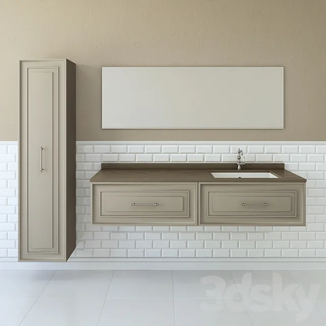 Furniture for bathrooms Gaia Alterego 3DModel