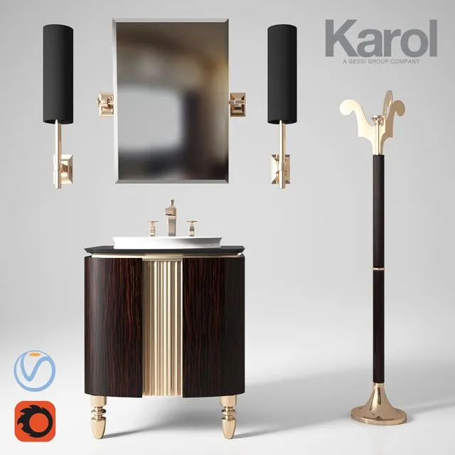 Furniture for bathrooms Karol Bania 3D Model