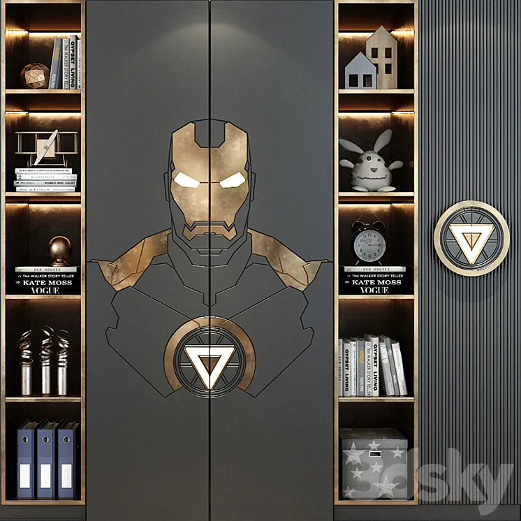 Furniture for children 0561- Iron Man 3D Model Free