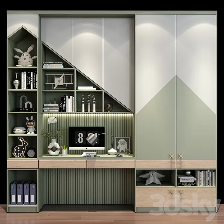 Furniture for children 0619 3D Model Free