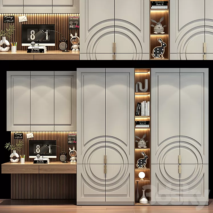 Furniture for children 0621 3D Model Free