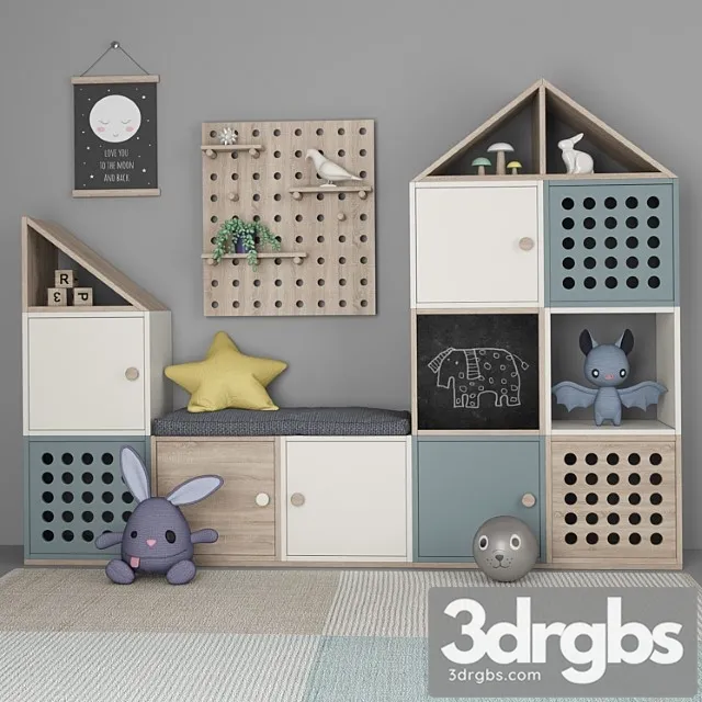 Furniture For Children 2 3D Model Free