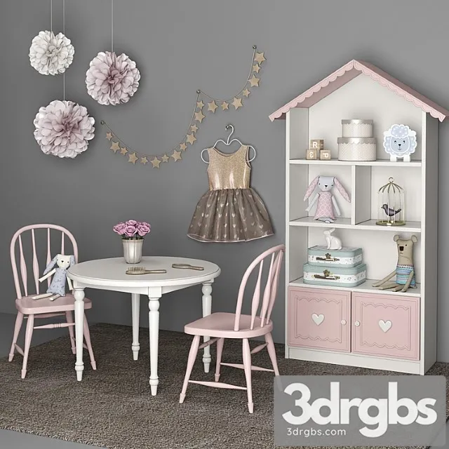 Furniture For Children 3 3D Model Free