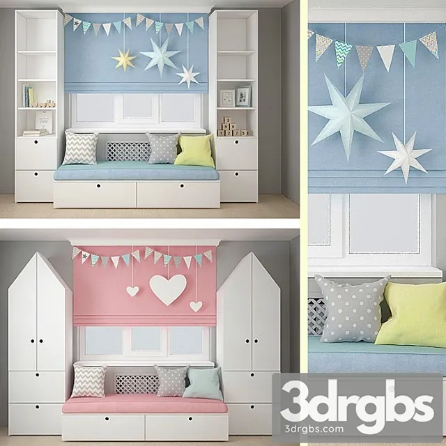 Furniture for Children 3 3D Model Free