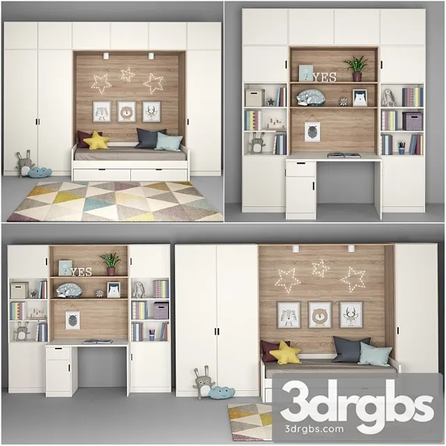 Furniture for Children 3D Model Free