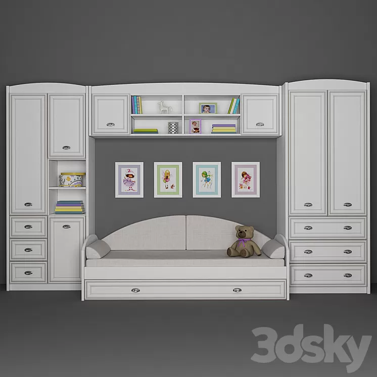 Furniture for children Salerno Gerbor. Part 1 3D Model