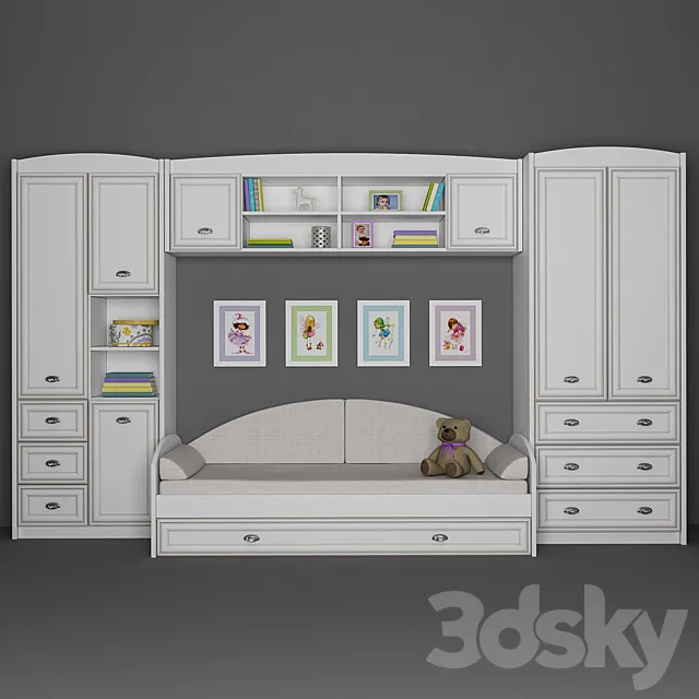 Furniture for children Salerno Gerbor. Part 1 3DModel