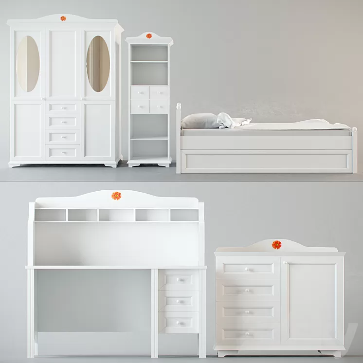 Furniture for children. Yeni Nesil Odası. Secret Garden. 3D Model