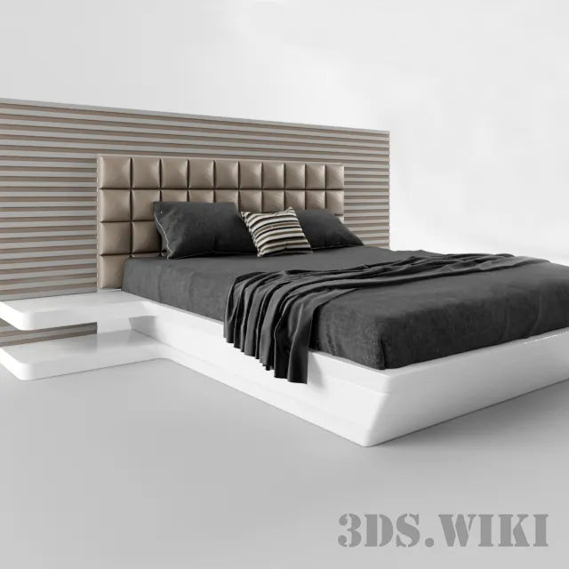 furniture - Francesco bed 3D Model