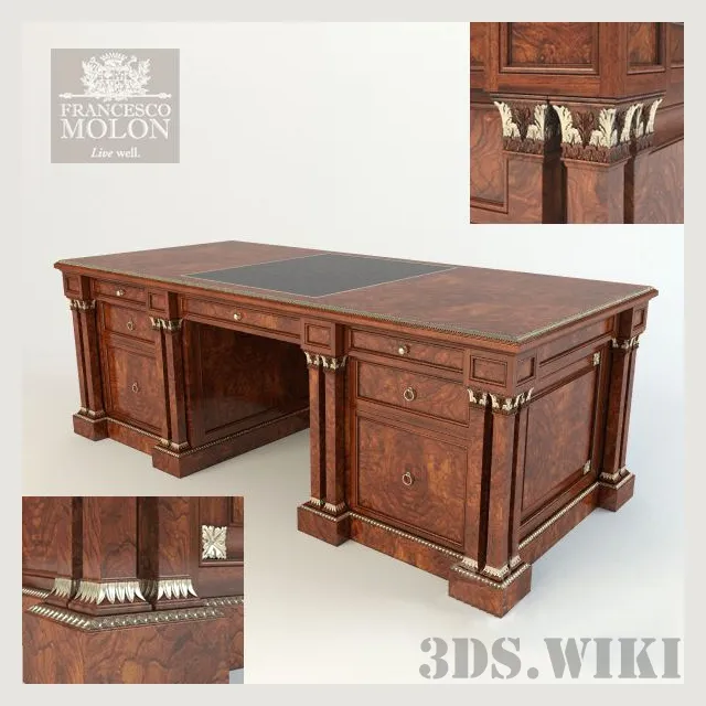 furniture - Francesco Molon Presidential Table 3D Model