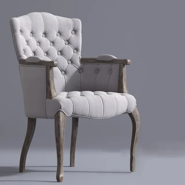 furniture - French Victorian style chair 3D Model