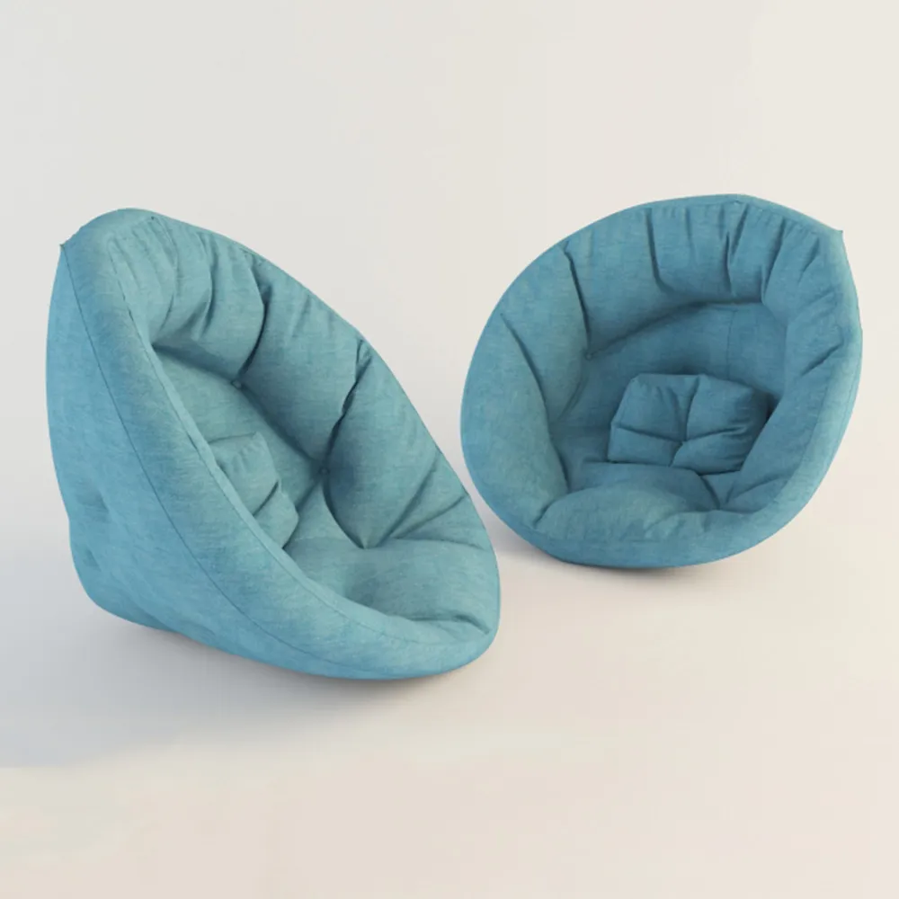 furniture - Futon armchair Nido HORIZON BLUE 3D Model