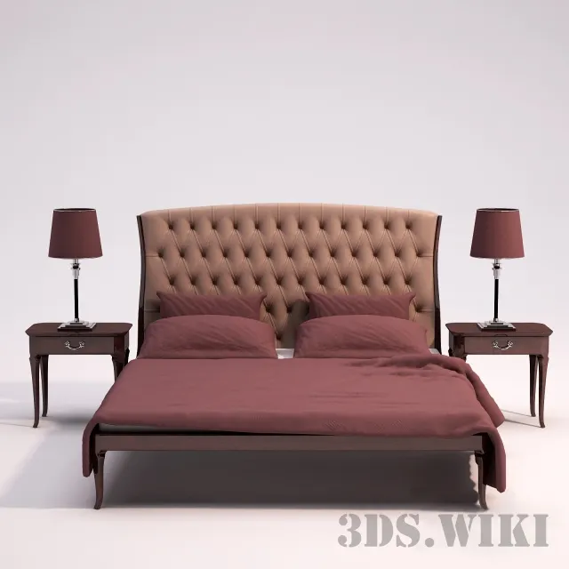 furniture - Galimberti Nino Lolo bed 3D Model