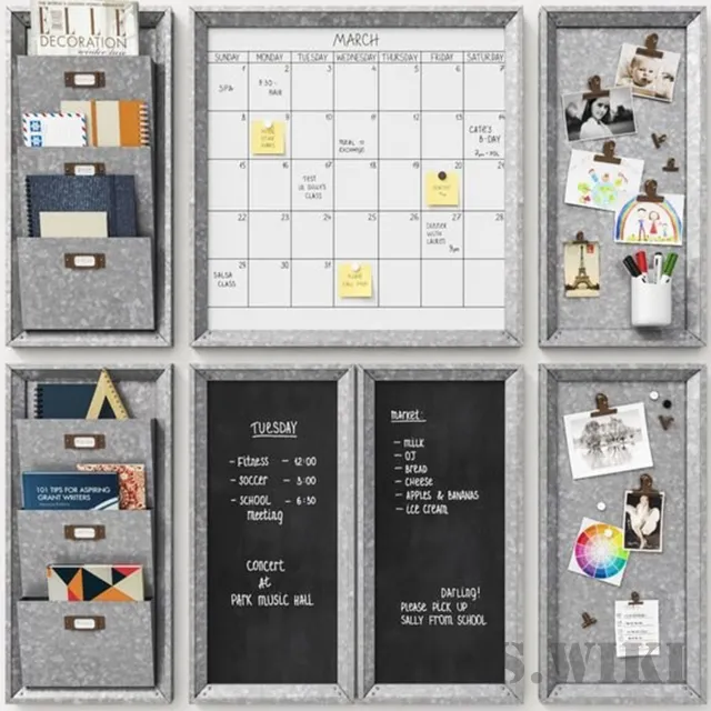 furniture - Galvanized modular wall 3D Model