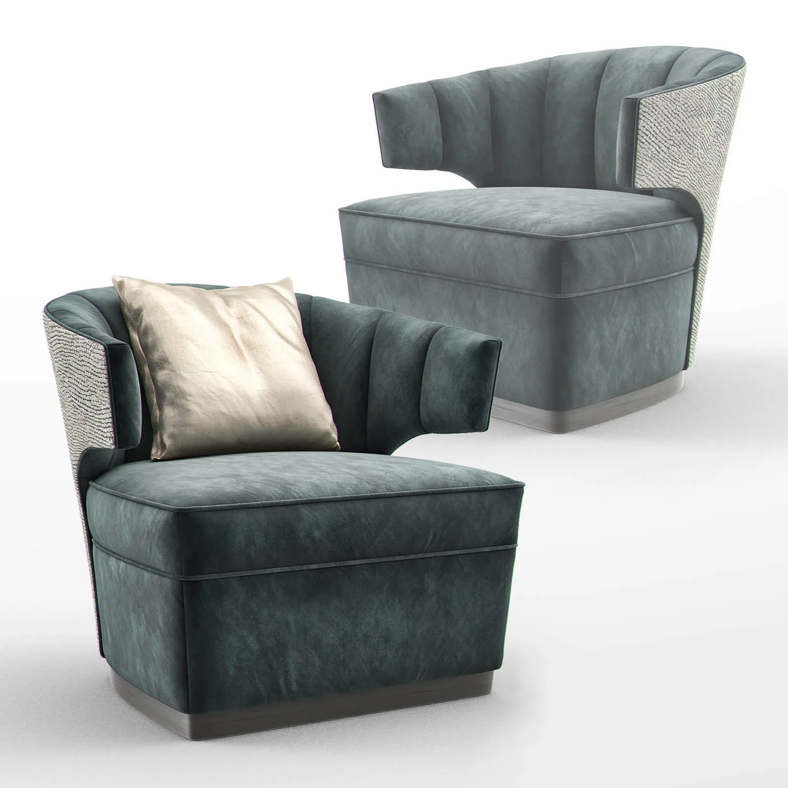 furniture - Gibbs Occasional armchair 07 3D Model
