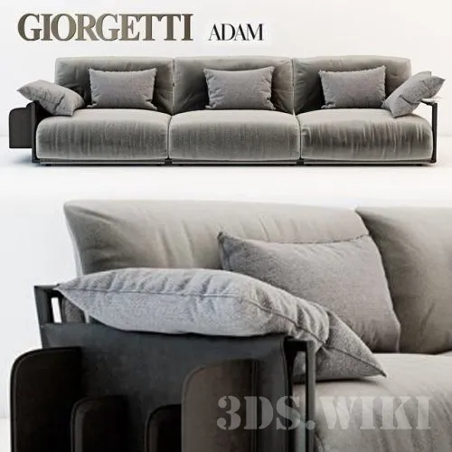 furniture - Giorgetti Adam sofa 3D Model