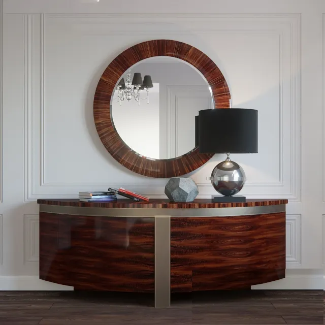 furniture - Giorgio collection and Eichholtz table lamp orbit 3D Model