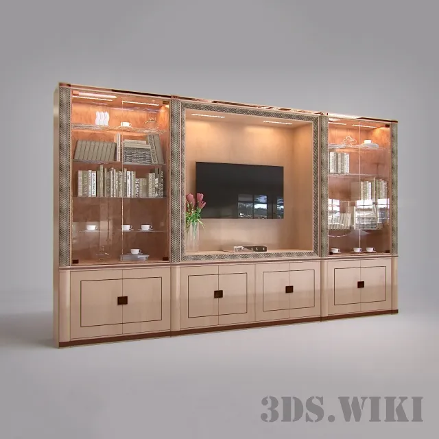furniture - Glass display cabinet/ shelf 3D Model