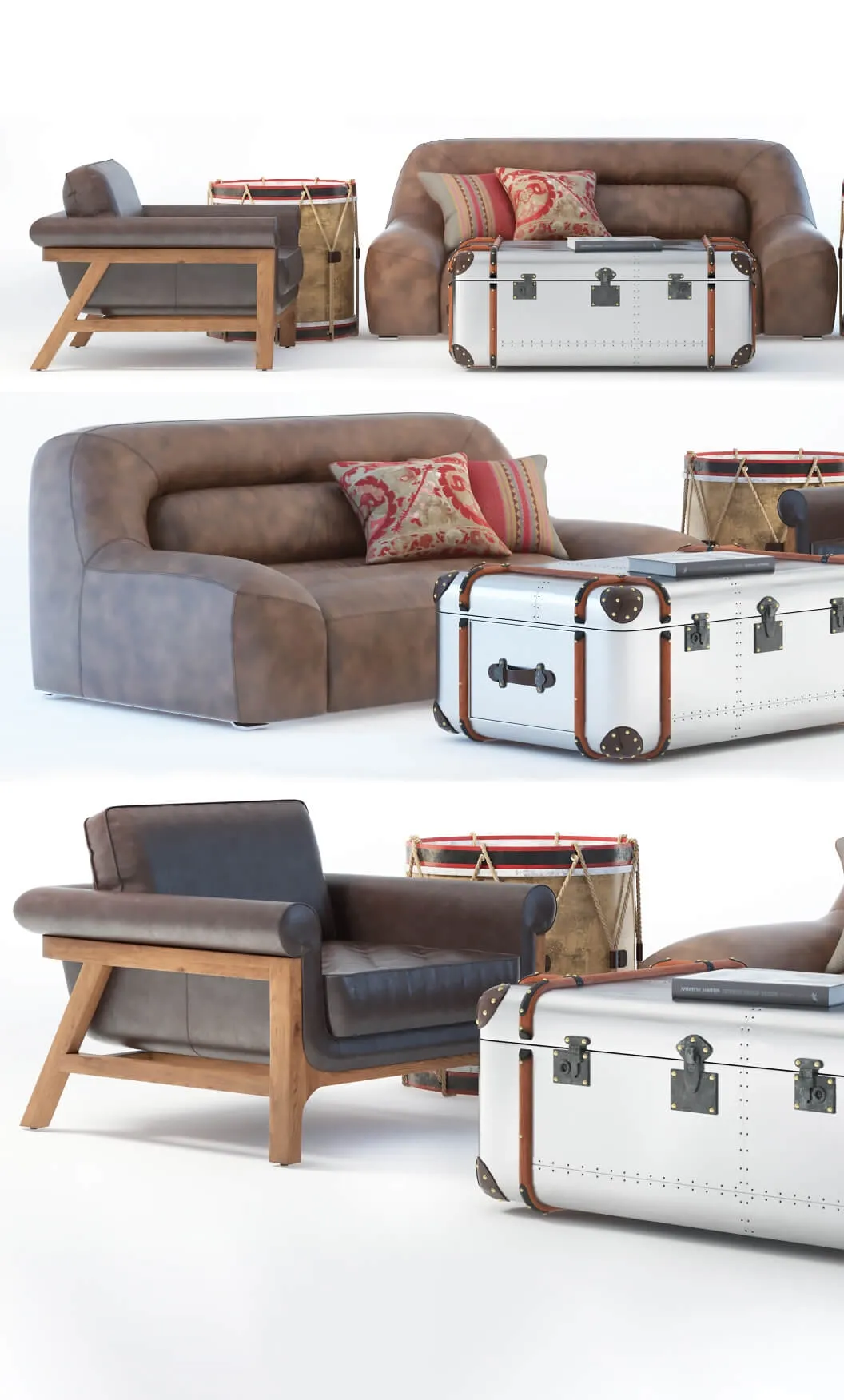 furniture - Globe-Trotter AERO Luggage 3D Model