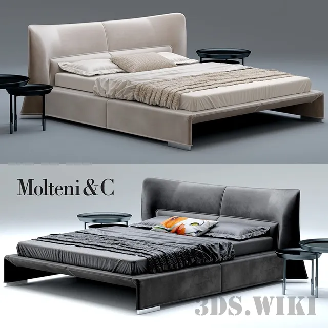 furniture - Glove bed - Molteni & C 3D Model