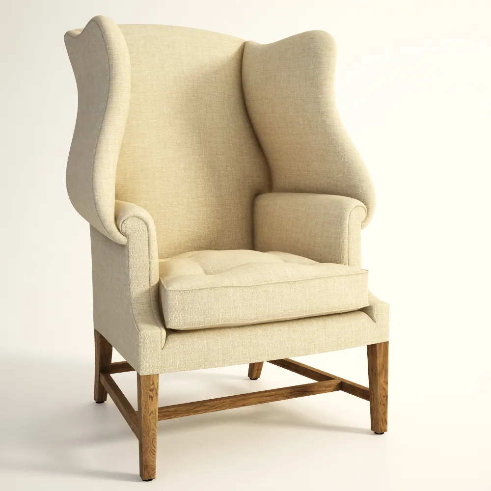 furniture - Gramercy Home - Aspen armchair 602.001-F01 3D Model