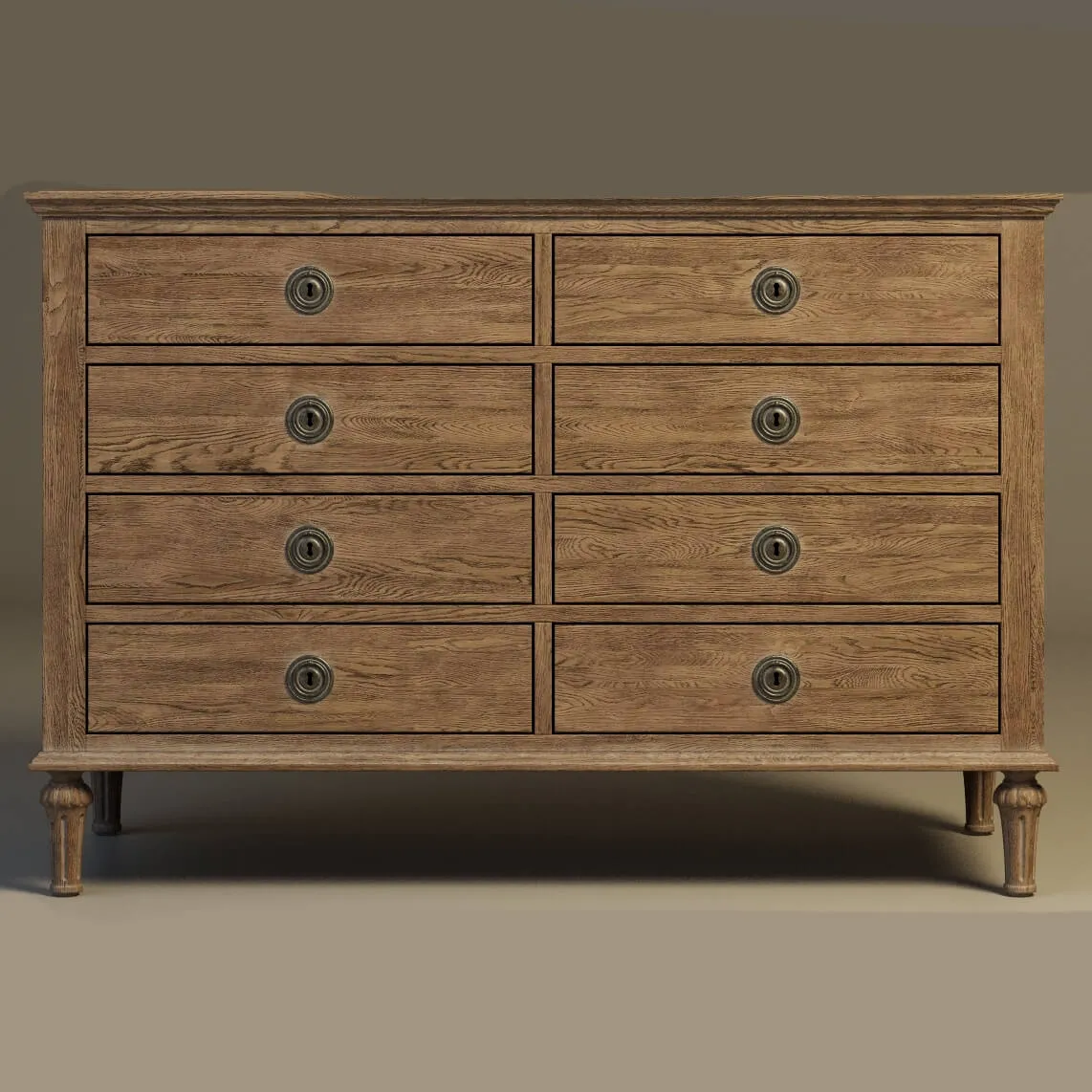 furniture - Gramercy Home  - Cheadle Locker dresser 702.003 3D Model