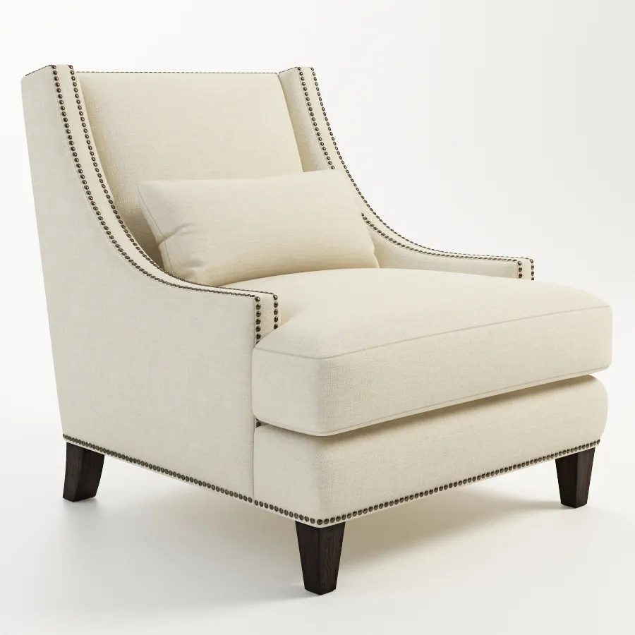 furniture - Gramercy Home - Delfi armchair 602.010-F06 3D Model
