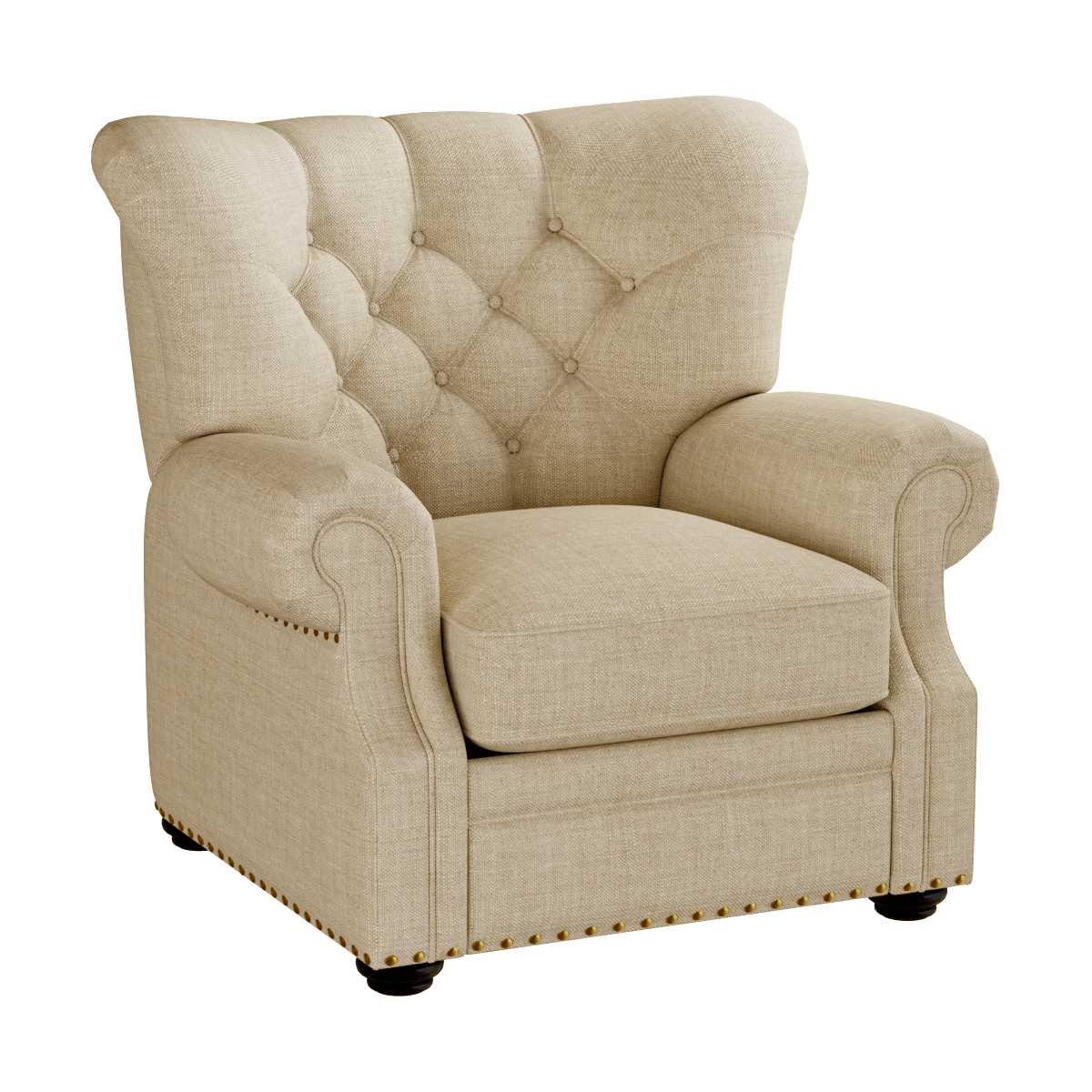 furniture - Gramercy Home - Rockford Recliner 3D Model