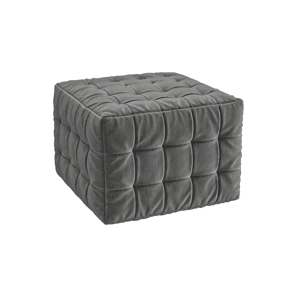 furniture - Gray pouf 3D Model