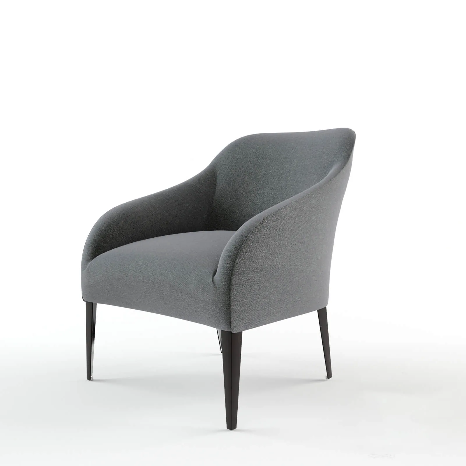 furniture - Grey armchair 004 3D Model
