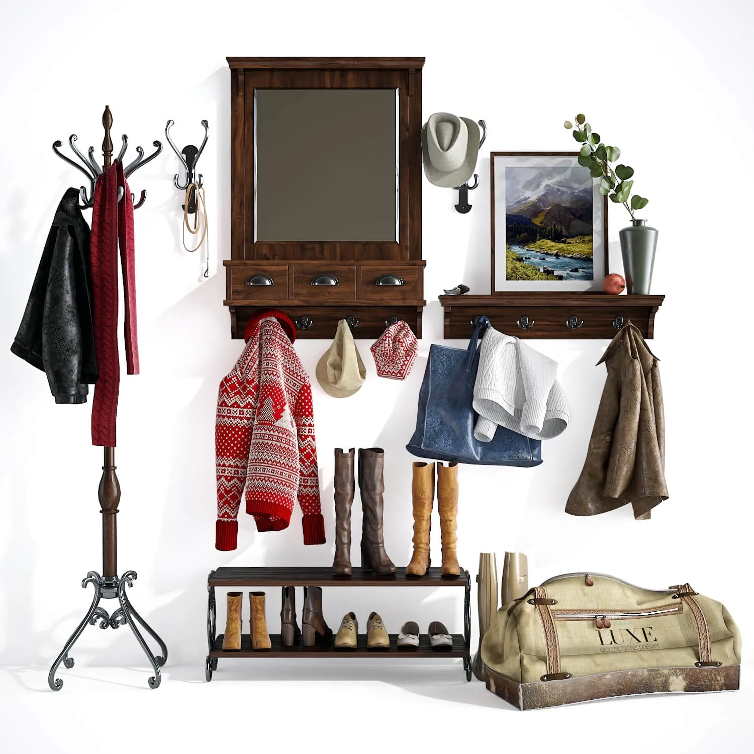 furniture - Hallway furniture 15 3D Model