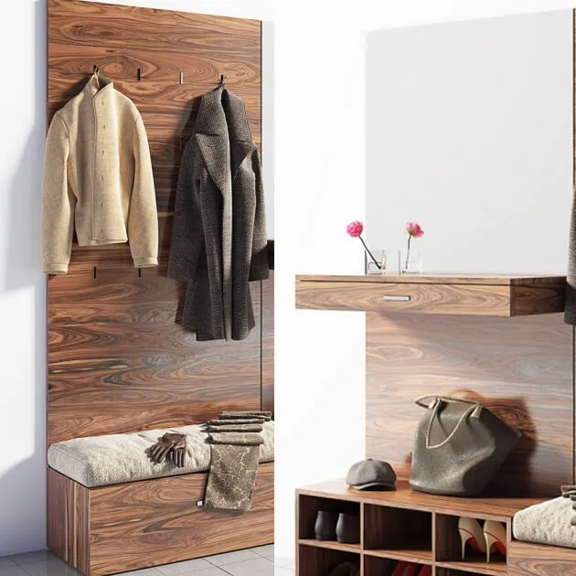 furniture - Hallway set 1 3D Model