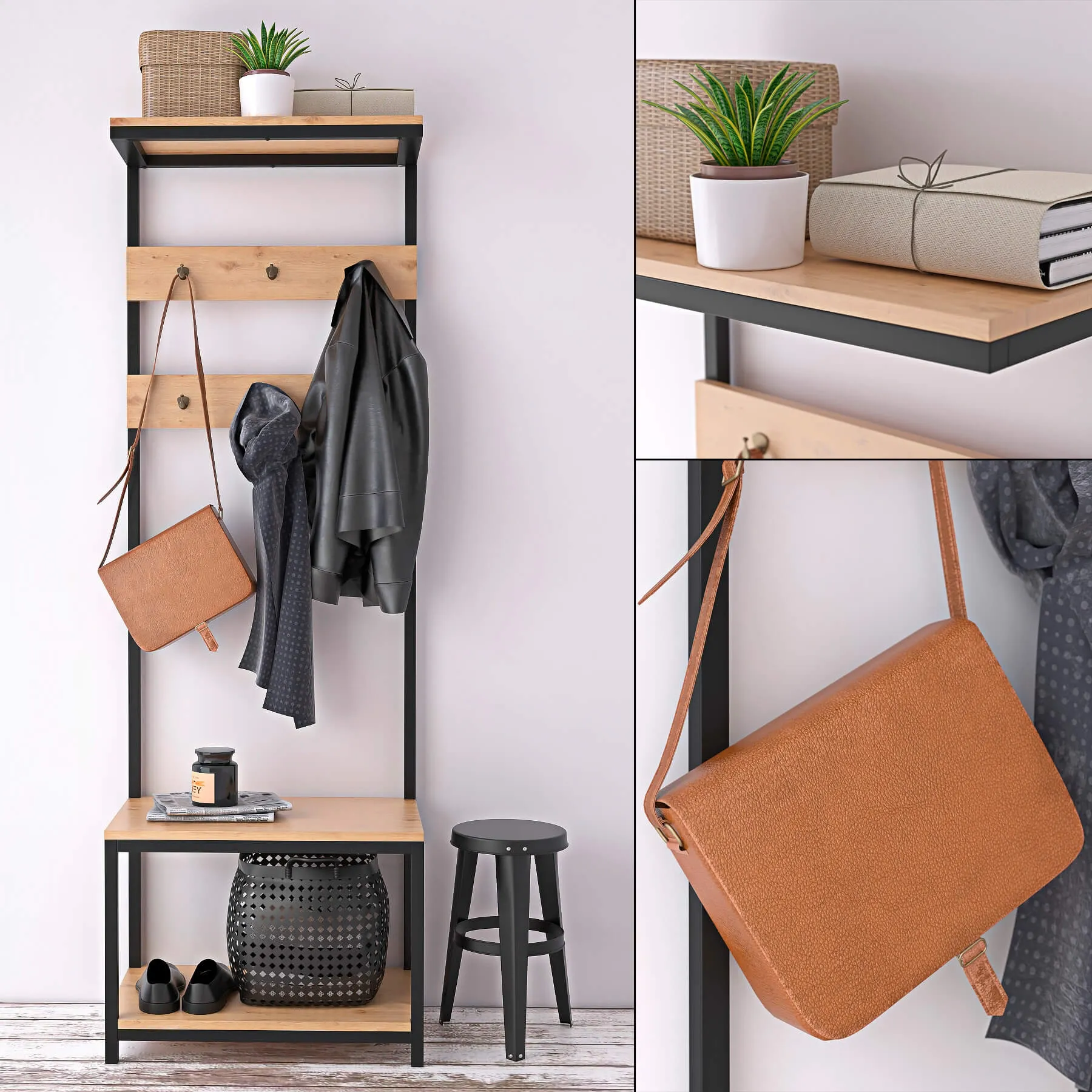 furniture - Hallway set 39 3D Model